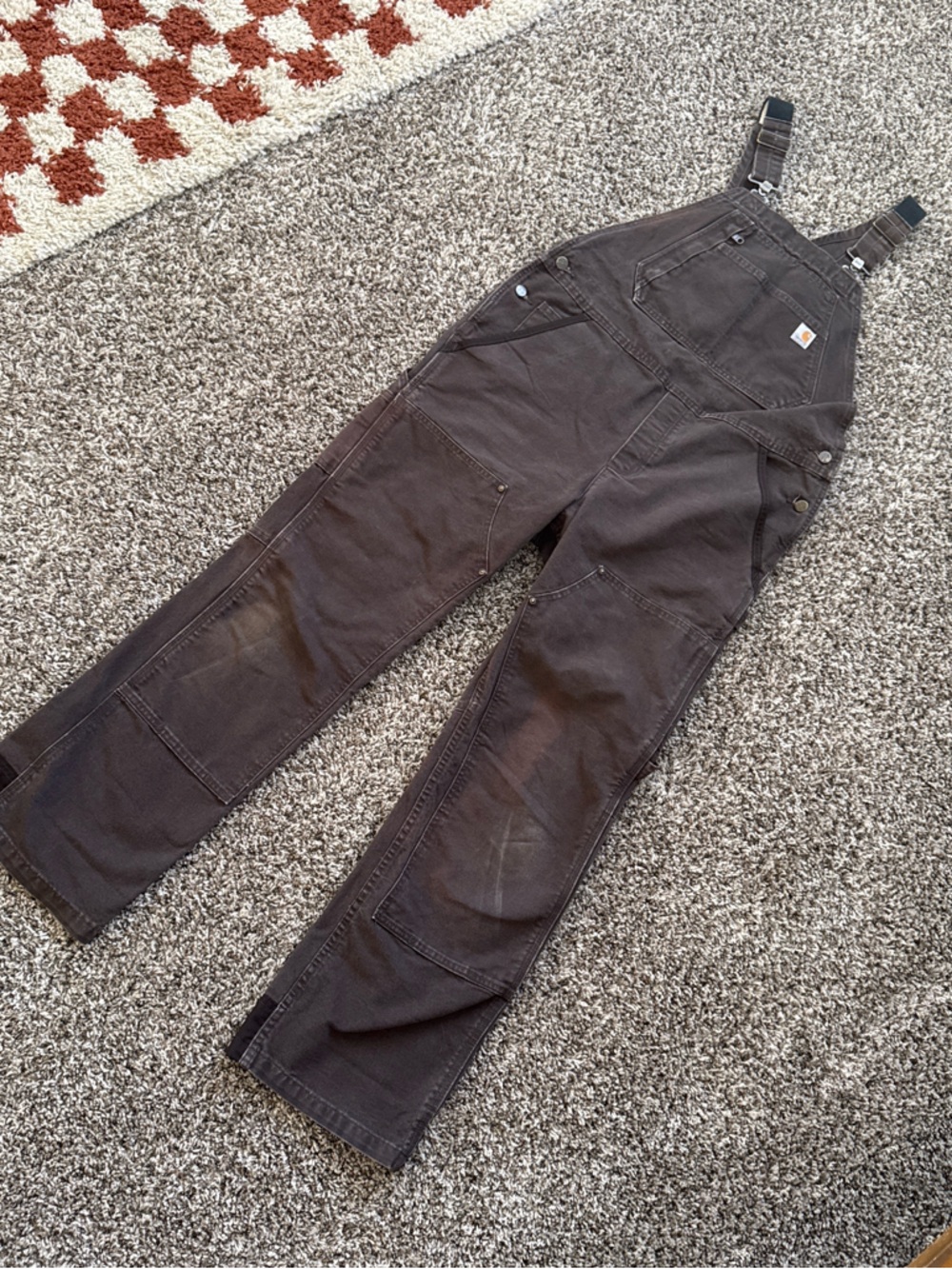 Carhartt Brown Women's Double Knee Overalls